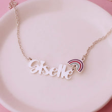 Cargar imagen en el visor de la galería, Collar personalizado con nombre largo y dije pequeño
