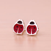 Cargar imagen en el visor de la galería, Zarcillos mariquitas mini