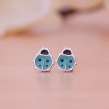 Cargar imagen en el visor de la galería, Zarcillos mariquitas mini