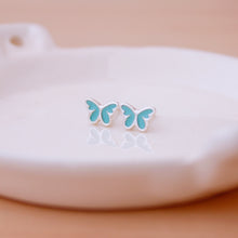 Cargar imagen en el visor de la galería, Zarcillos mariposas mini