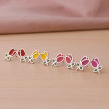 Cargar imagen en el visor de la galería, Zarcillos tulipán