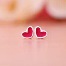 Cargar imagen en el visor de la galería, Zarcillos mini corazón