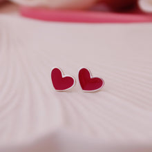 Cargar imagen en el visor de la galería, Zarcillos corazón