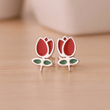 Cargar imagen en el visor de la galería, Zarcillos tulipán