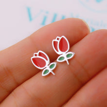 Cargar imagen en el visor de la galería, Zarcillos tulipán