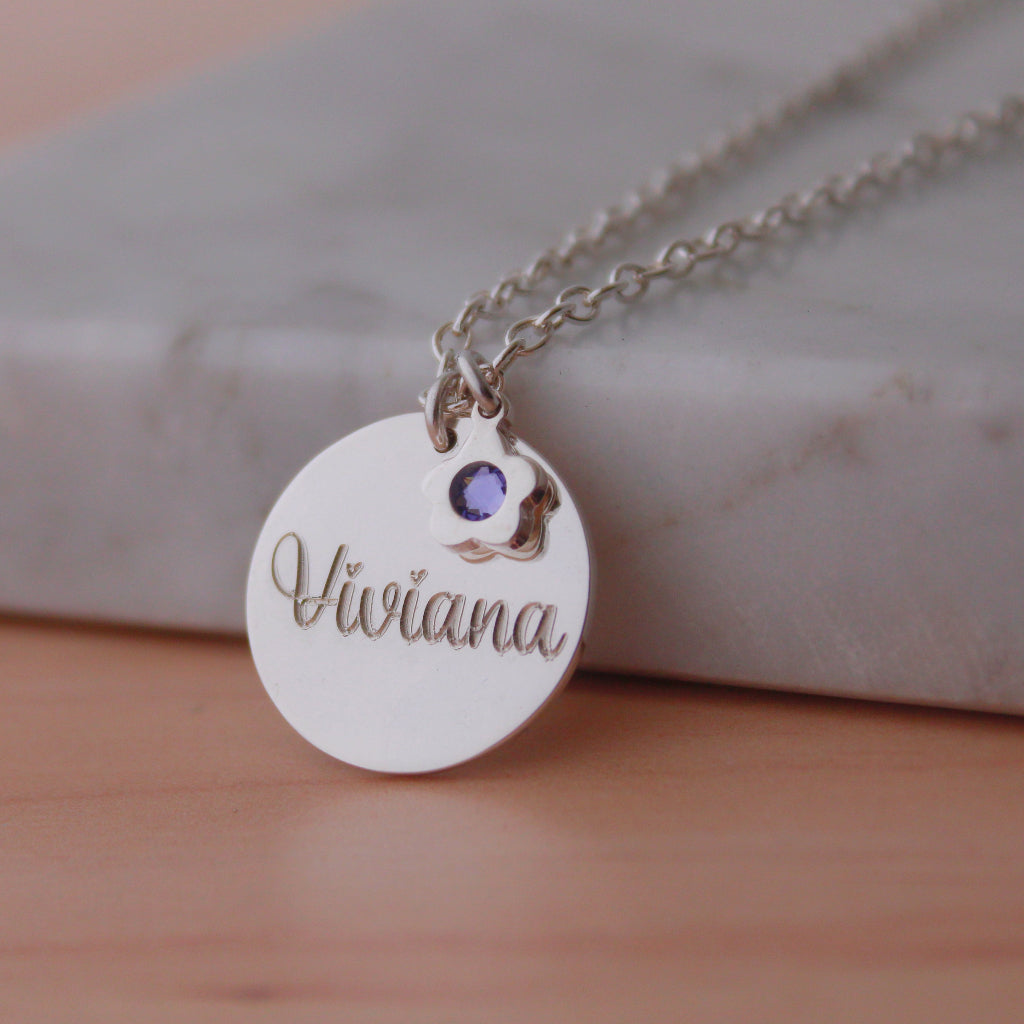 Collar medalla con grabado personalizado