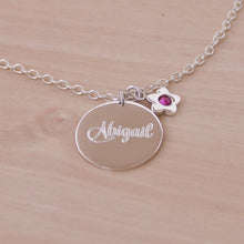 Cargar imagen en el visor de la galería, Collar medalla con grabado personalizado
